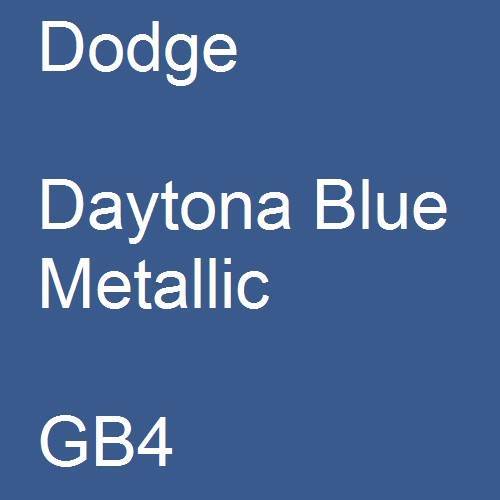 Dodge, Daytona Blue Metallic, GB4.